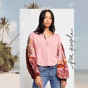 🌟Free People Women’s Top - Light Magic Henley🌟